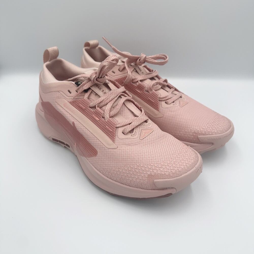 Nike Pegasus Trail 5 Gore-Tex Running Shoes Womens 9 Pink Oxford FQ0912-601 GTX